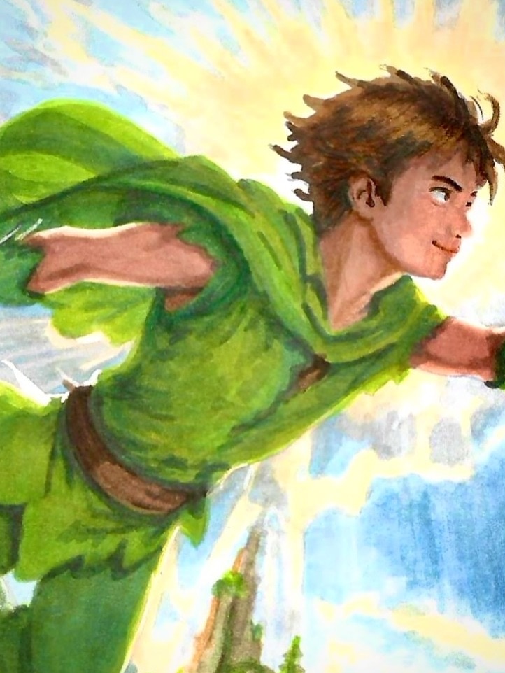Peter Pan in flight