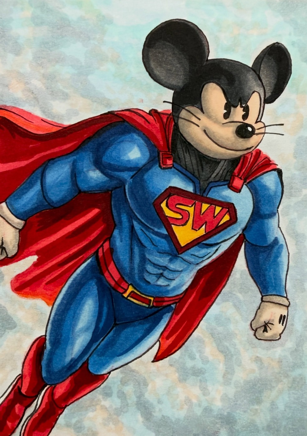 Oswald as Superman